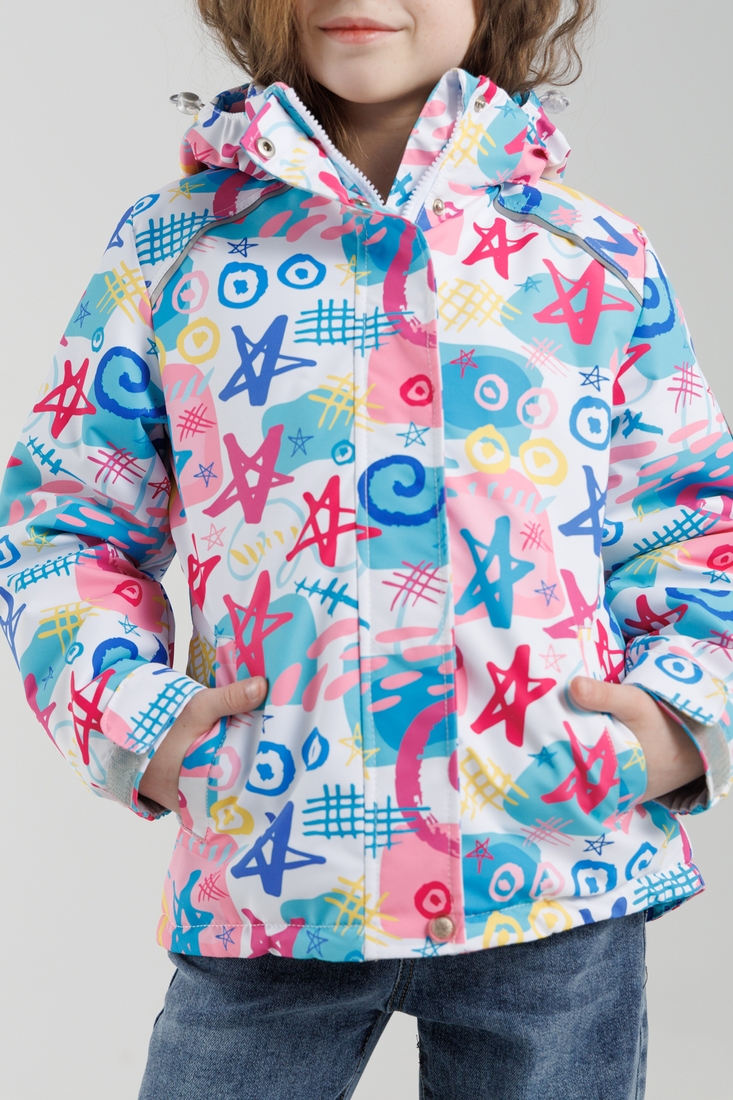 Фото Куртка для дівчинки Snowgenius B26-019 140 см Білий (2000990235718D)