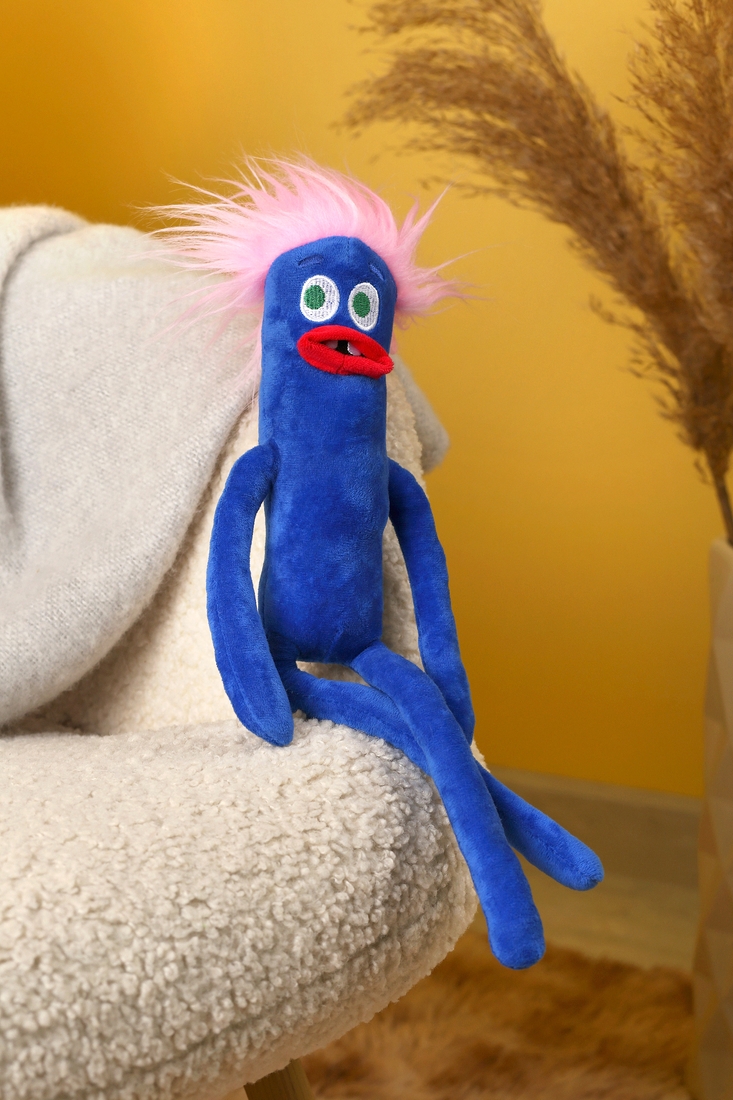 Фото М'яка іграшка сосиска 40 см K6001 Синій (2000989511939)