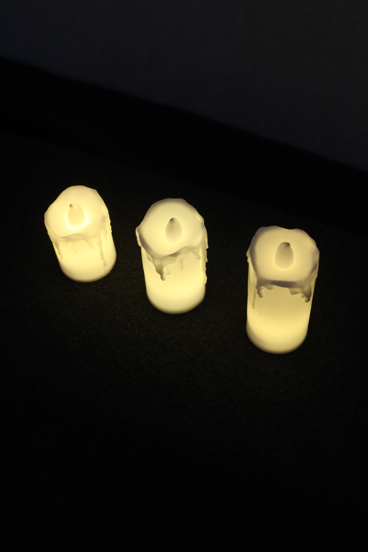 Набор LED свечей 3шт. 264 5х3,5см; 6,5х3,5см; 8х3,5см Белый (2000989472148A)