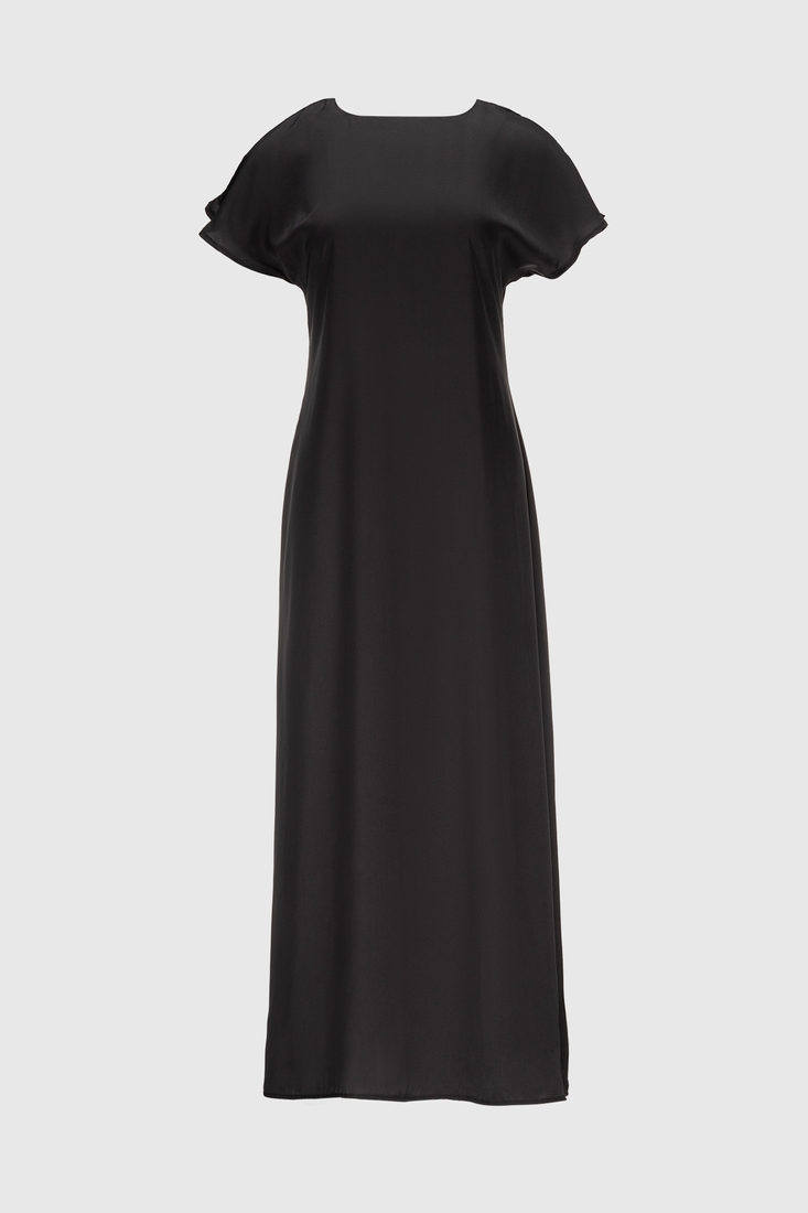 Фото Платье однотонное женское 240130 L Темно-серый (2000990402271D)