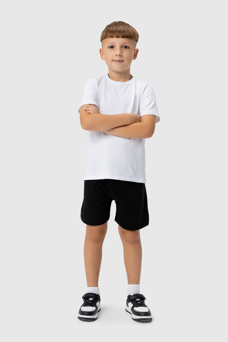 Фото Шорты спортивные однотонные для мальчика Happy Kids 69 134 см Черный (2000990003423S)