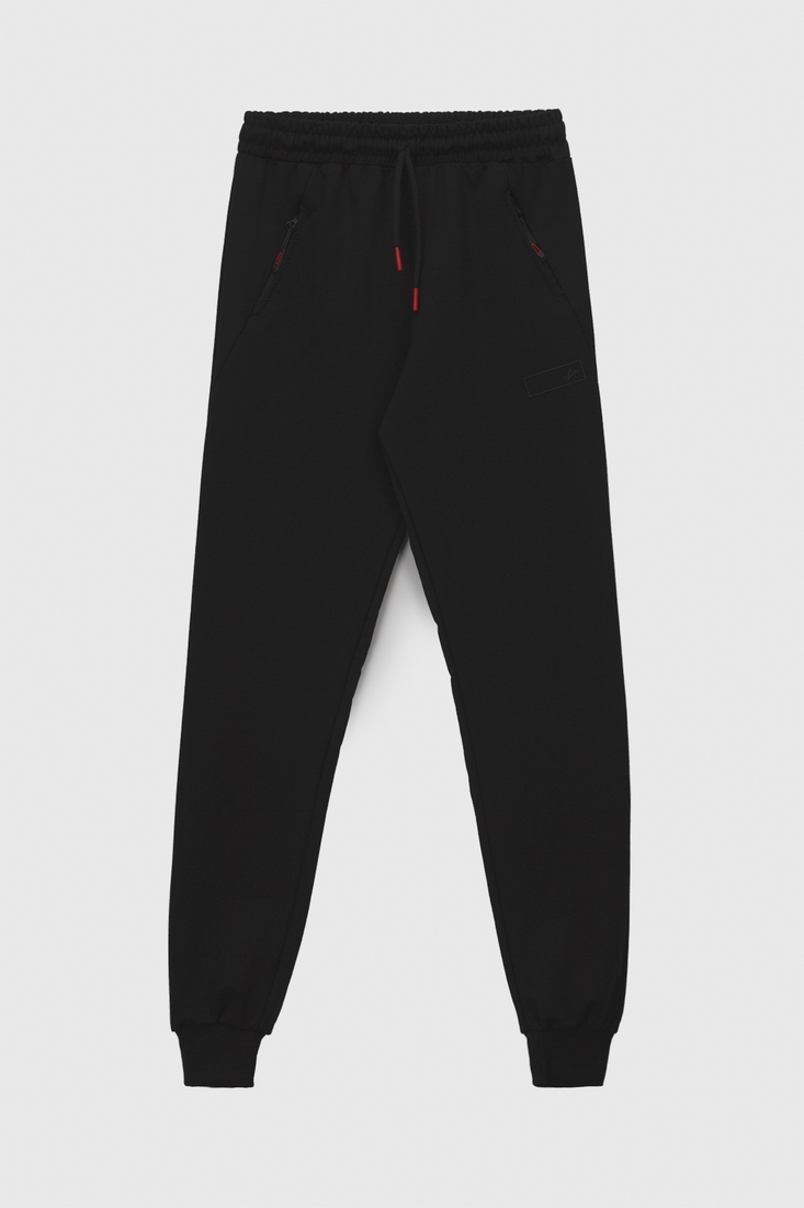 Фото Спортивные штаны однотонные для мальчика Atescan 2004 176 см Черный (2000990540515D)