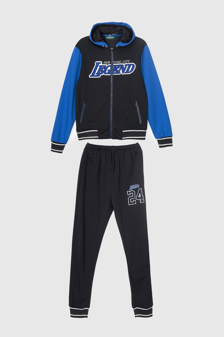 Фото Спортивний костюм для хлопчика S&D XD023 кофта + штани 164 см Електрік (2000989958079D)