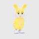 Кролик заводний A780-30 Жовтий (2000990163219) Фото 1 з 3