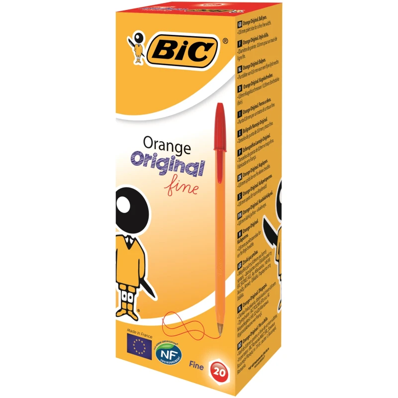 Фото Ручка шариковая "BIC" Orange 1199110112 Красный (70330101609)(SC)