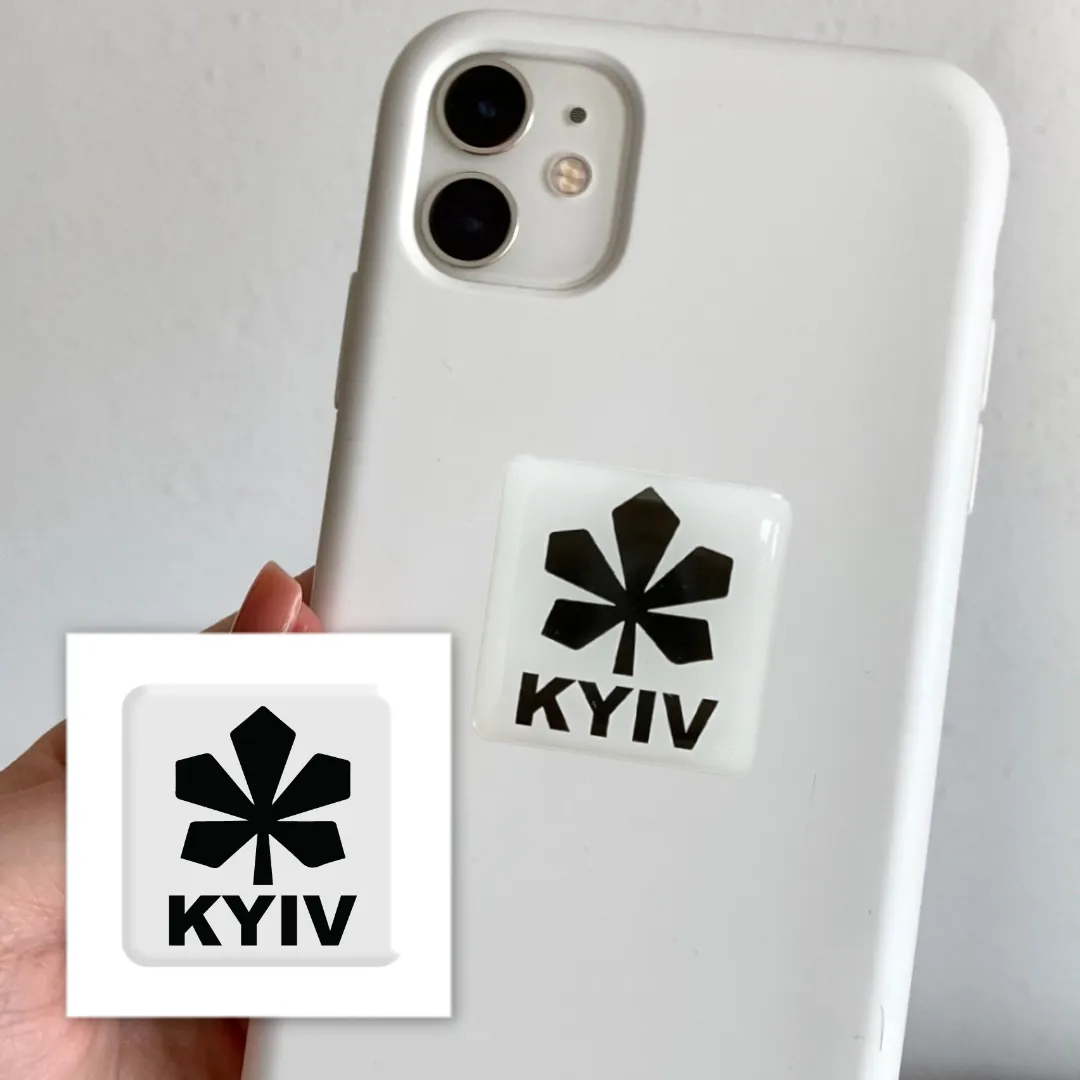 Фото 3D стікер KYIV white Tattooshka SX-124 (4829000012020)