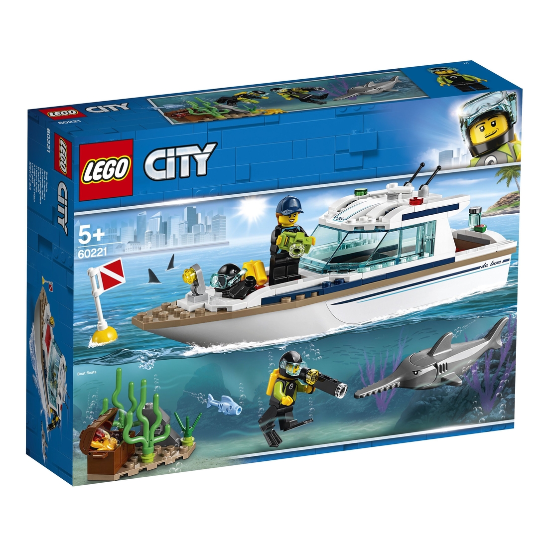Фото Конструктор LEGO City Яхта для дайвинга (60221)