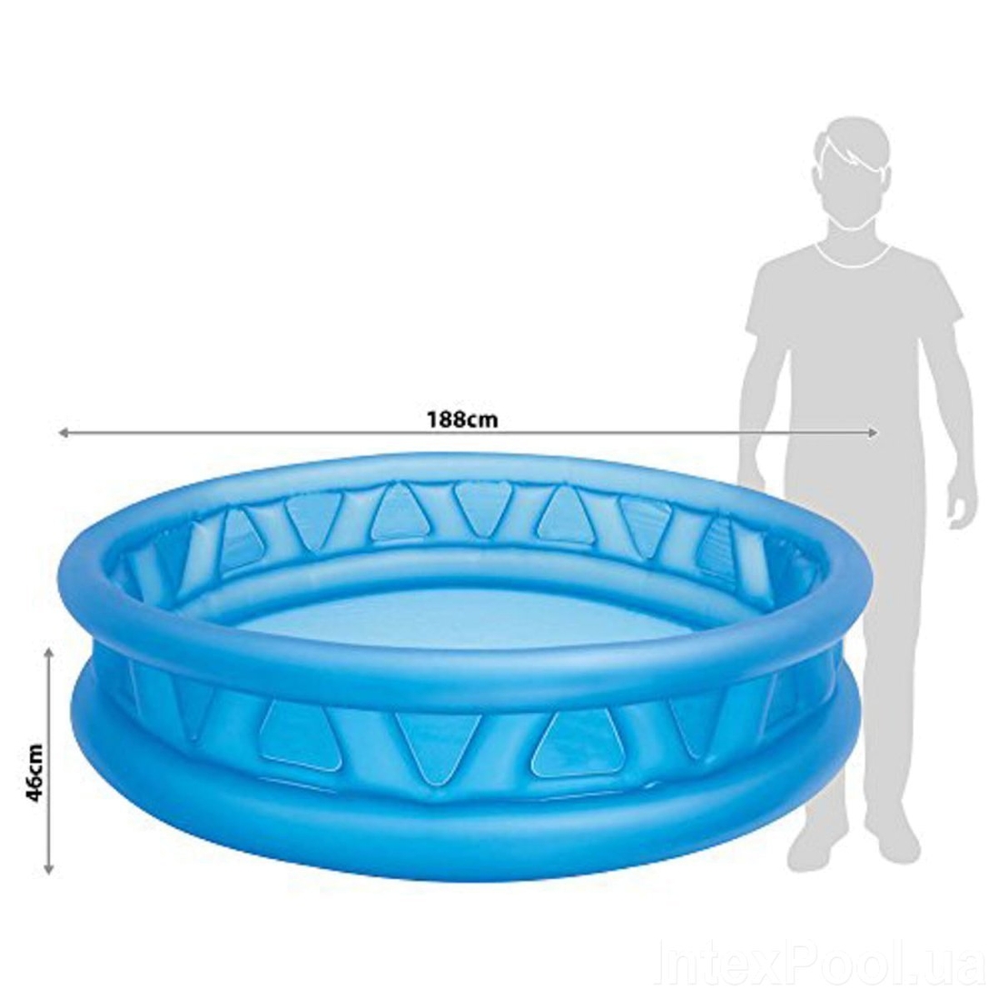 Фото Детский надувной бассейн Intex «Летающая тарелка» (58431) (6903100033012)