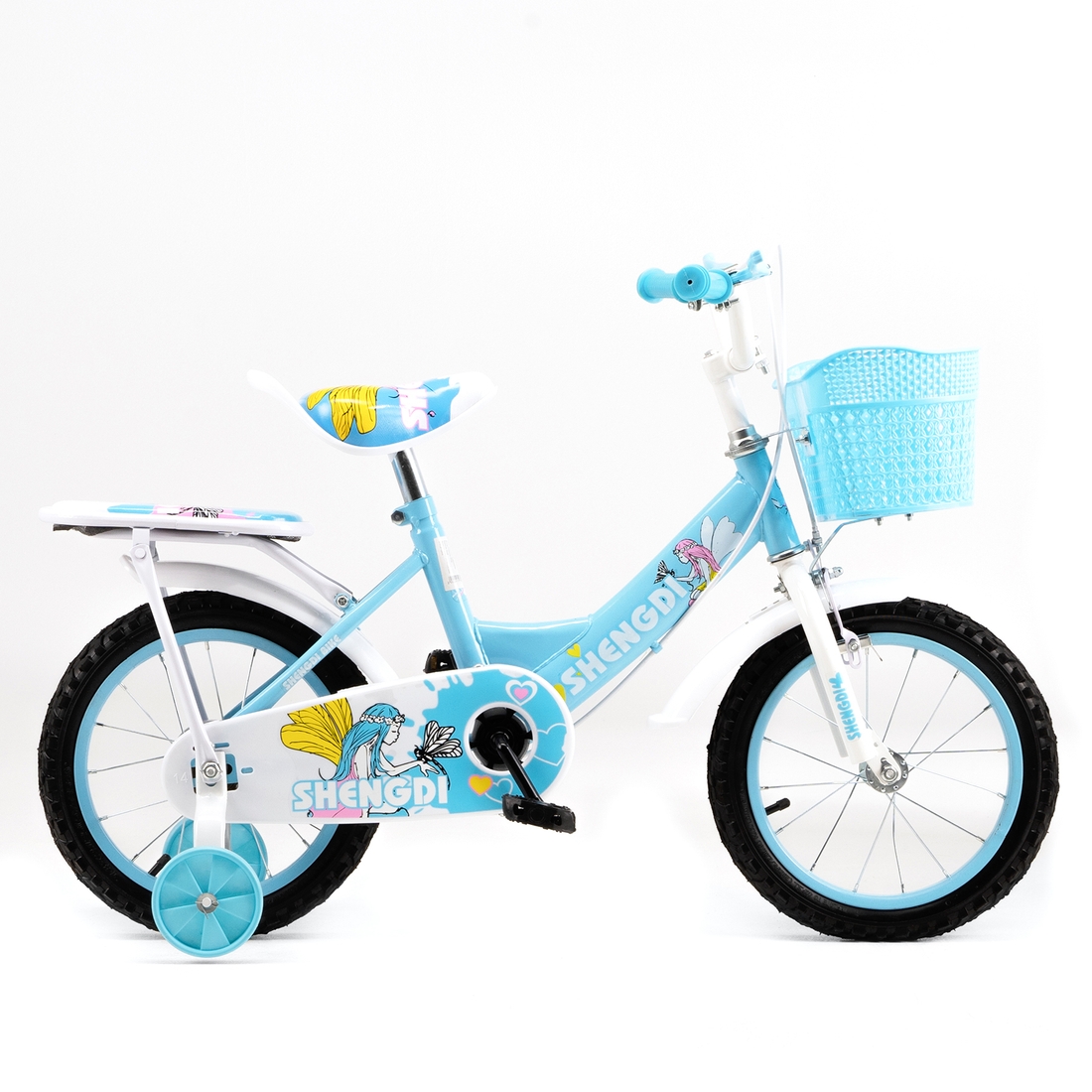Фото Велосипед детский SHENGDI QNI10245 14" Голубой (2000989604624)