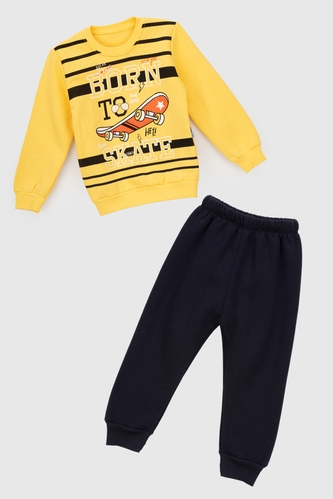Фото Костюм для хлопчика (світшот+штани) Baby Show 2807.1 110 см Жовтий (2000990129826W)