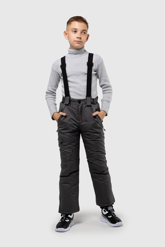 Фото Штаны на шлейках для мальчика EN103 164 см Серый (2000989594031W)