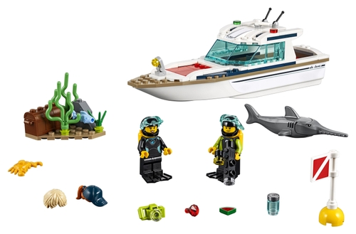Фото Конструктор LEGO City Яхта для дайвінгу (60221)
