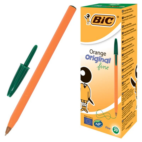 Фото Ручка шариковая "BIC" Orange 1199110113 Зеленый (3086121101137)(SC)