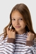 Костюм (худи+майка+штаны) для девочки Viollen 2189 152 см Бело-коричневый (2000990091727D) Фото 3 из 23