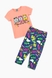 Костюм для девочки (футболка+Велотреки) Baby Show 16147-1 110 Персиковый (2000989457398S) Фото 5 из 12