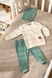 Костюм (світшот+штани) для хлопчика Beyaz Bebek 2069 92 см Оливковий (2000990302021D) Фото 1 з 20
