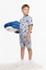 Пижама для мальчика MI & MI WAVES 140 см Серо-синий (2000989708728A)(SN) Фото 4 из 15