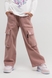 Штани карго для дівчинки Yekipeer C05-1 116 см Рожевий (2000989745983D) Фото 1 з 13