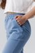 Спортивні штани жіночі 23-1410 XL Блакитний (2000990442840D) Фото 3 з 11