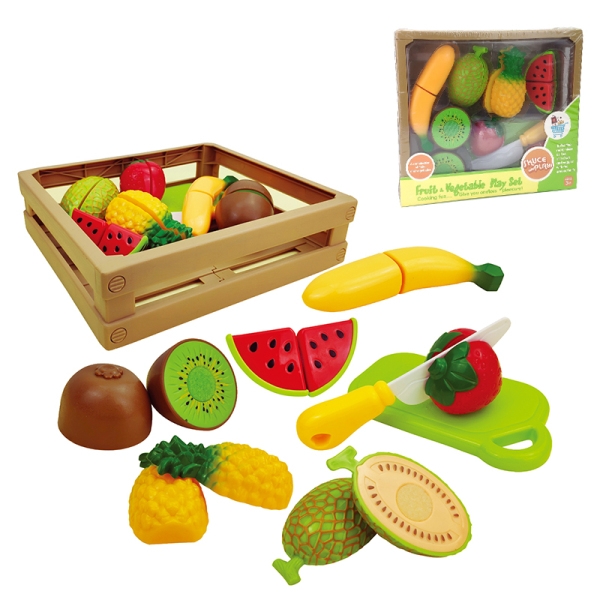Фото Набор продуктов Овощи и фрукты на липучке 1276A (2002005817179)
