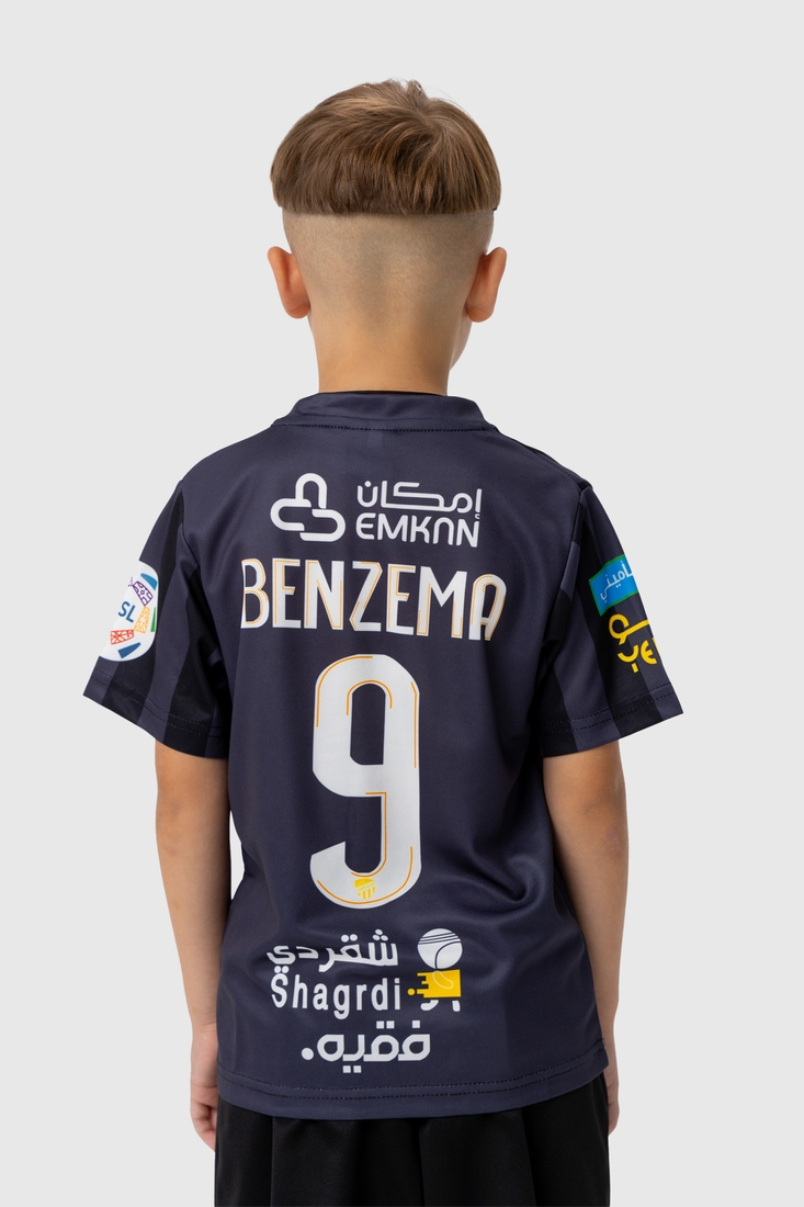 Фото Футбольная форма для мальчика BLD AL ITTIHAD BENZEMA 116 см Черный (2000990102348А)