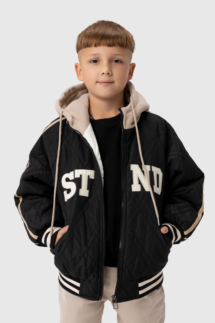 Фото Куртка для хлопчика XZKAMI 8892 134 см Чорний (2000989985044D)