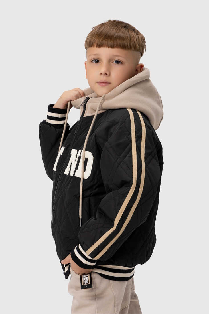 Фото Куртка для хлопчика XZKAMI 8892 134 см Чорний (2000989985044D)