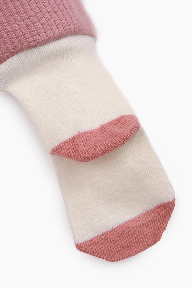 Фото Повзунки зі шкарпетками для дівчинки Sundoll 1209 92 см Пудровий (2000989472537D)