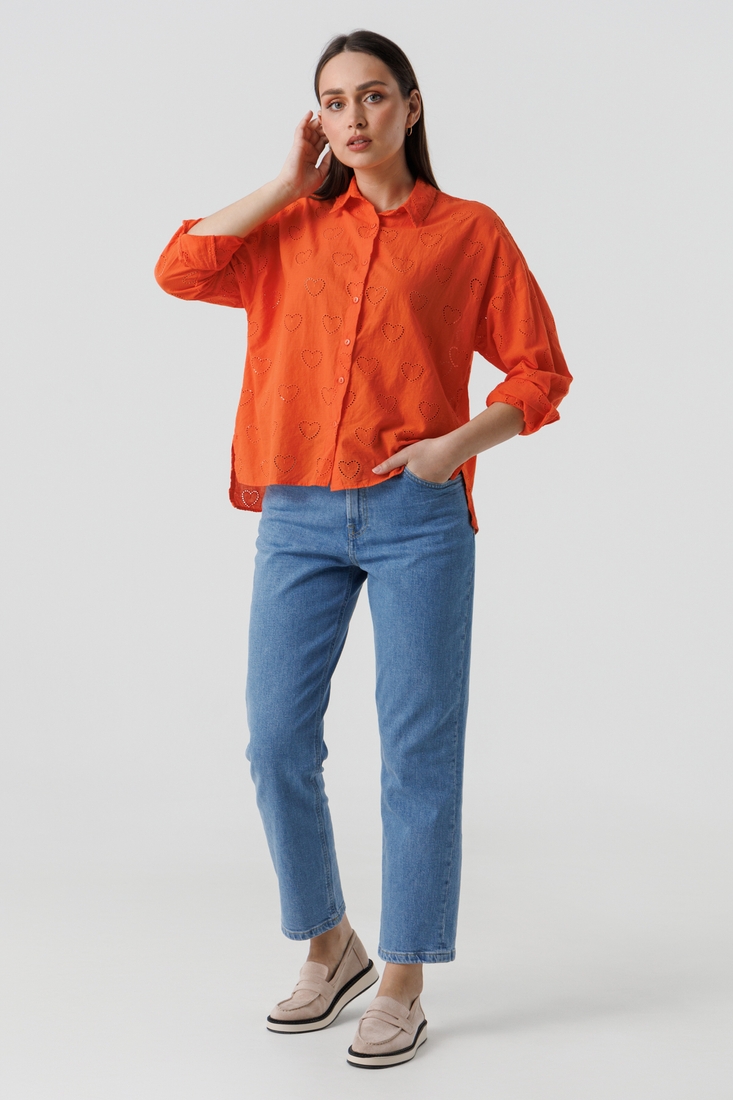 Фото Рубашка с узором женская AYN 1968 L Оранжевый (2000990486004S)