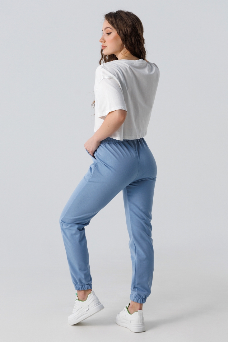 Фото Спортивні штани жіночі 23-1410 XL Блакитний (2000990442840D)