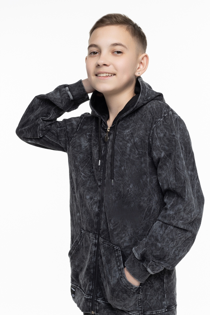 Фото Спортивний костюм для хлопчика Viollen 8264 164 см Темно-сірий (2000989634799D)