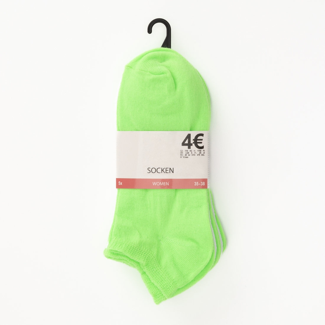 Фото Носки женские 5 шт HAKAN Socken 4,5 35-38 Зеленый (2000989709626S)