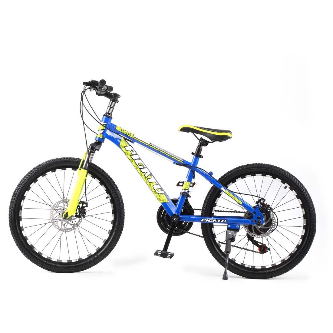 Фото Спортивний велосипед RUI JIA ZSJBSXM 22" Синьо-жовтий (2000989528920)