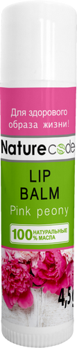 Nature Code Бальзам для губ "Pink peony" 300899 (4820205300899)