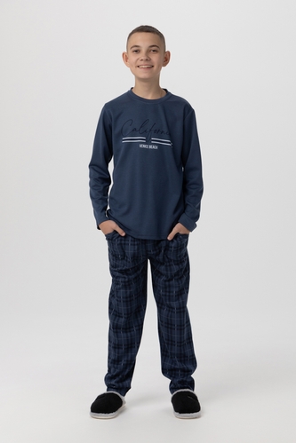 Фото Пижама для мальчика Mimoza 200 14-15 лет Синий (2000990108135A)