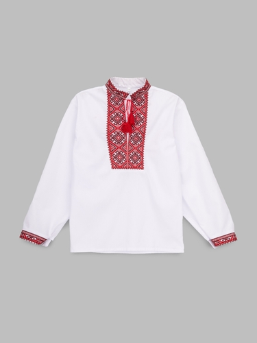 Фото Рубашка вышиванка для мальчика КОЗАЧЕК ГРИЦКО Красно-бордовый (2000990563057D)