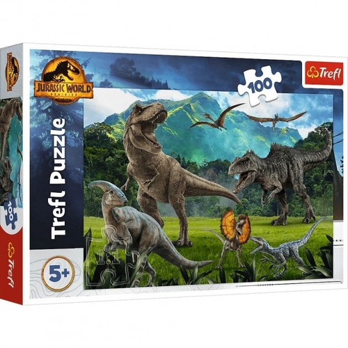 Пазлы Jurassic world Мир динозавров 100 элементов Trefl 16441 (5900511164411)