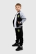 Спортивний костюм для хлопчика (кофта, штани) Lizi 8016 140 см Чорний (2000989981435W) Фото 2 з 18