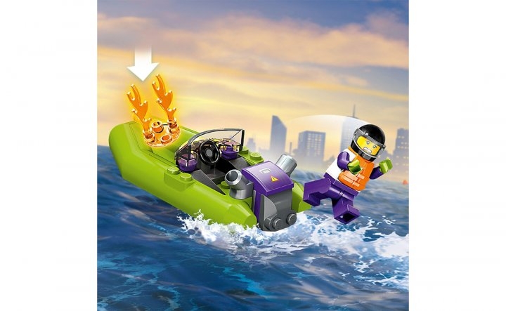 Конструктор LEGO Човен пожежної бригади 60373 (5702017416335)
