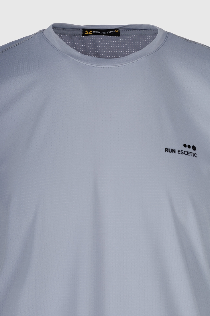 Фото Фітнес футболка чоловіча Escetic T0074 3XL Світло-сірий (2000990410429A)