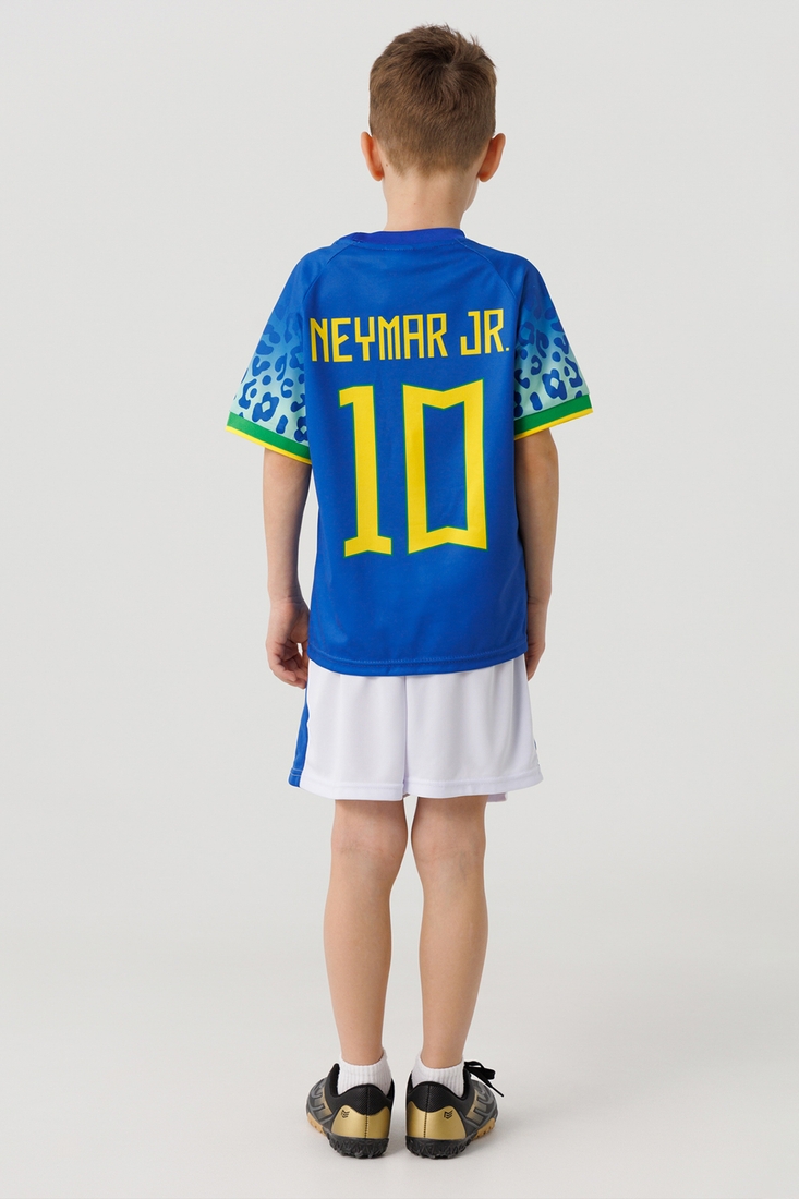 Фото Футбольна форма для хлопчика BLD БРАЗІЛІЯ NEYMAR 152 см Синій (2000990366894A)