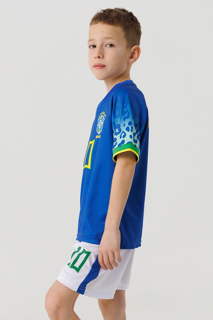 Фото Футбольна форма для хлопчика BLD БРАЗІЛІЯ NEYMAR 152 см Синій (2000990366894A)