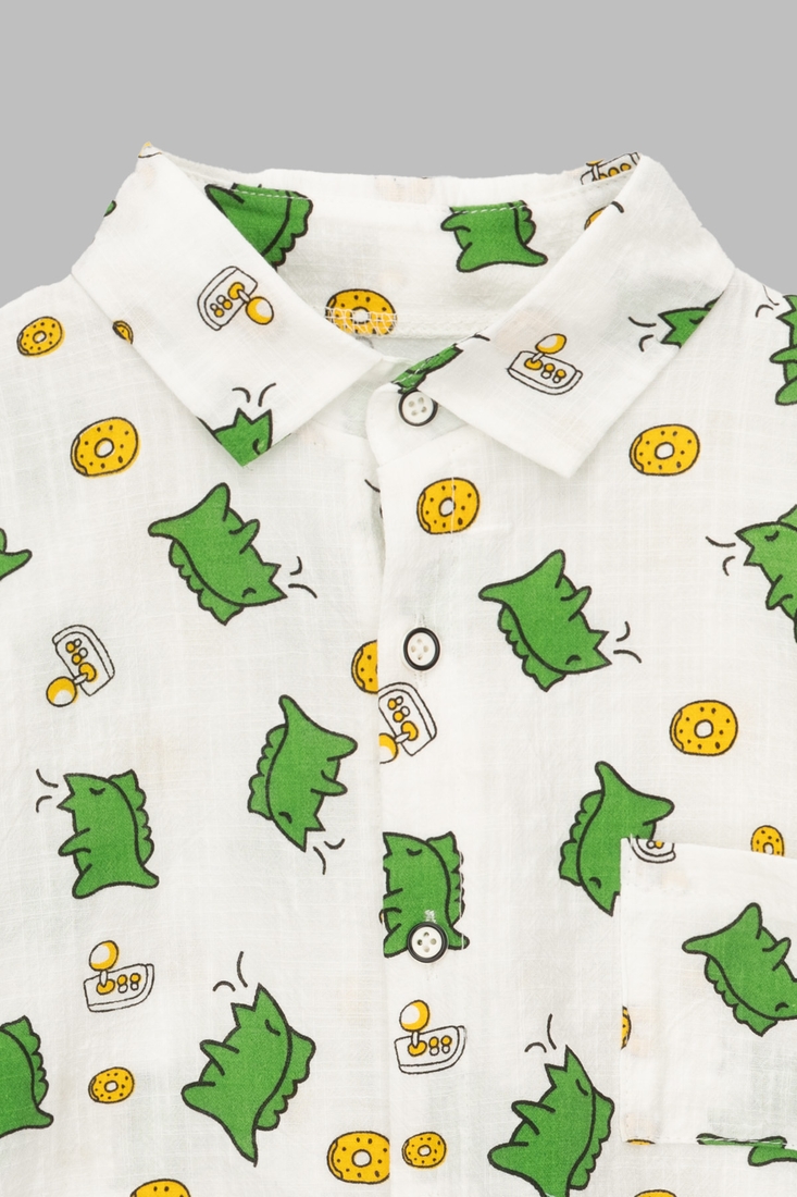 Фото Костюм сорочка+шорти для хлопчика Kai-Kai 982384-8255 116 см Білий (2000990466969S)