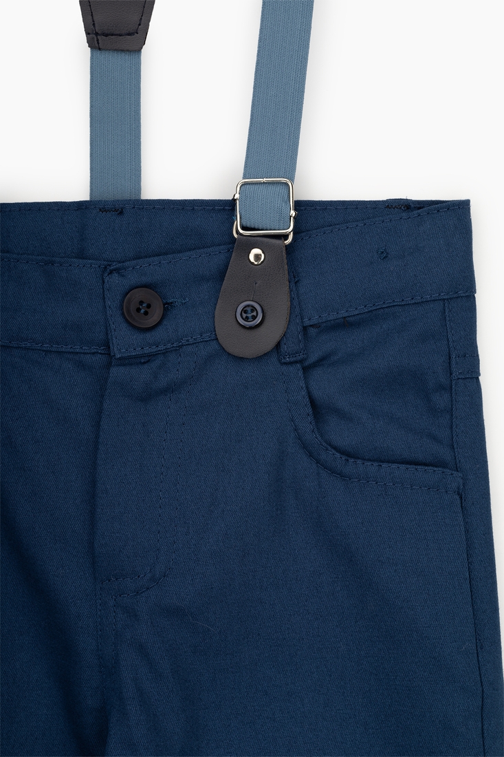 Фото Костюм сорочка+штани для хлопчика Pitiki 2823 110 см Синій (2000989710349D)