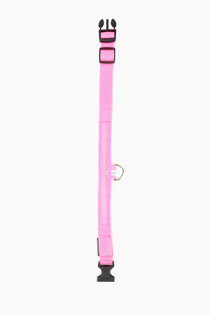 Фото Led ошейник для собак на батарейках, размер L 45-52 см, 2,5см ДМР1932 Розовый (2000989398370A)