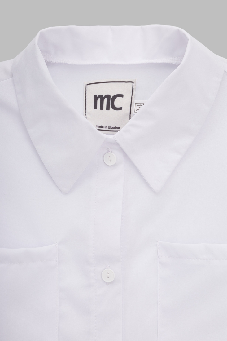 Фото Рубашка однотонная для девочки MyChance 2435 152 см Белый (2000990619280D)