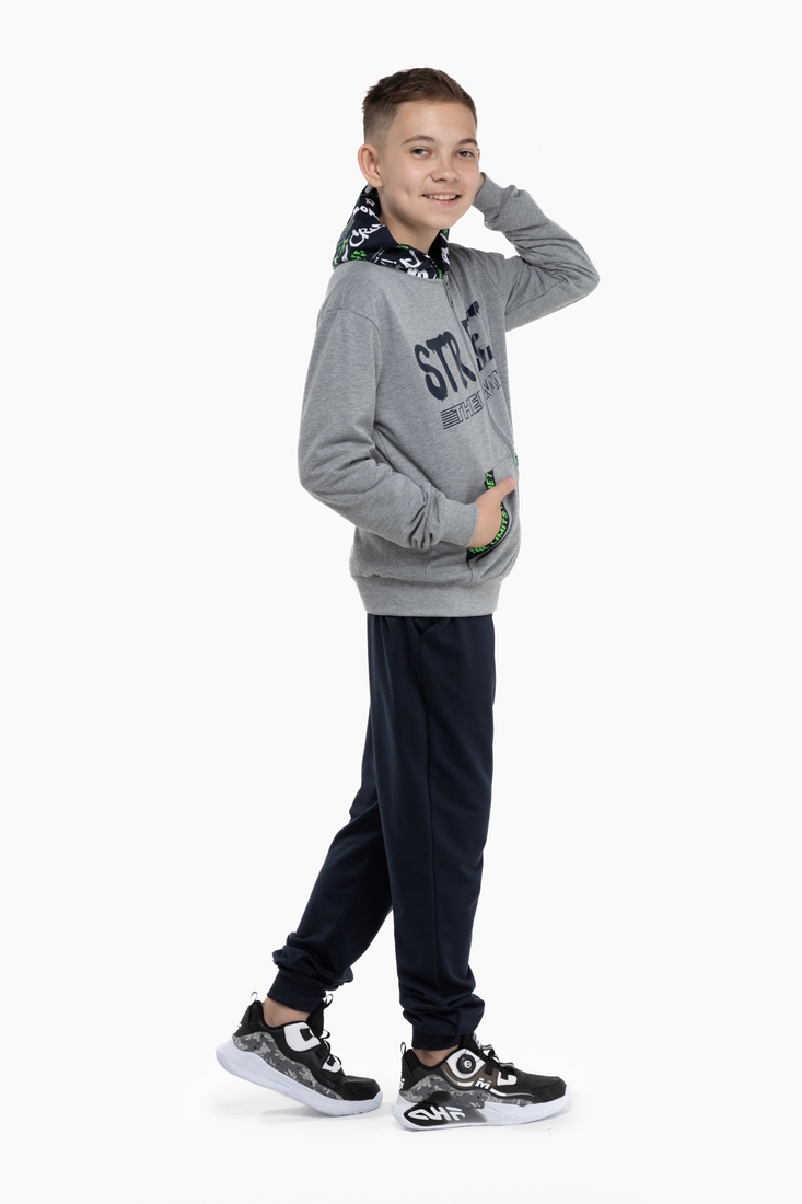 Фото Спортивный костюм (кофта,реглан,штаны) для мальчика 8895 176 см Синий (200098989896470D)