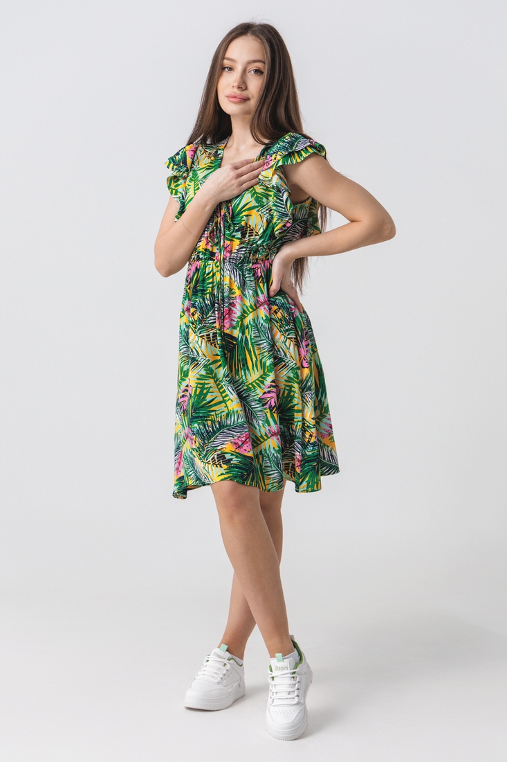 Фото Платье с узором женское TL2302726 XL Зеленый (2000990334602S)