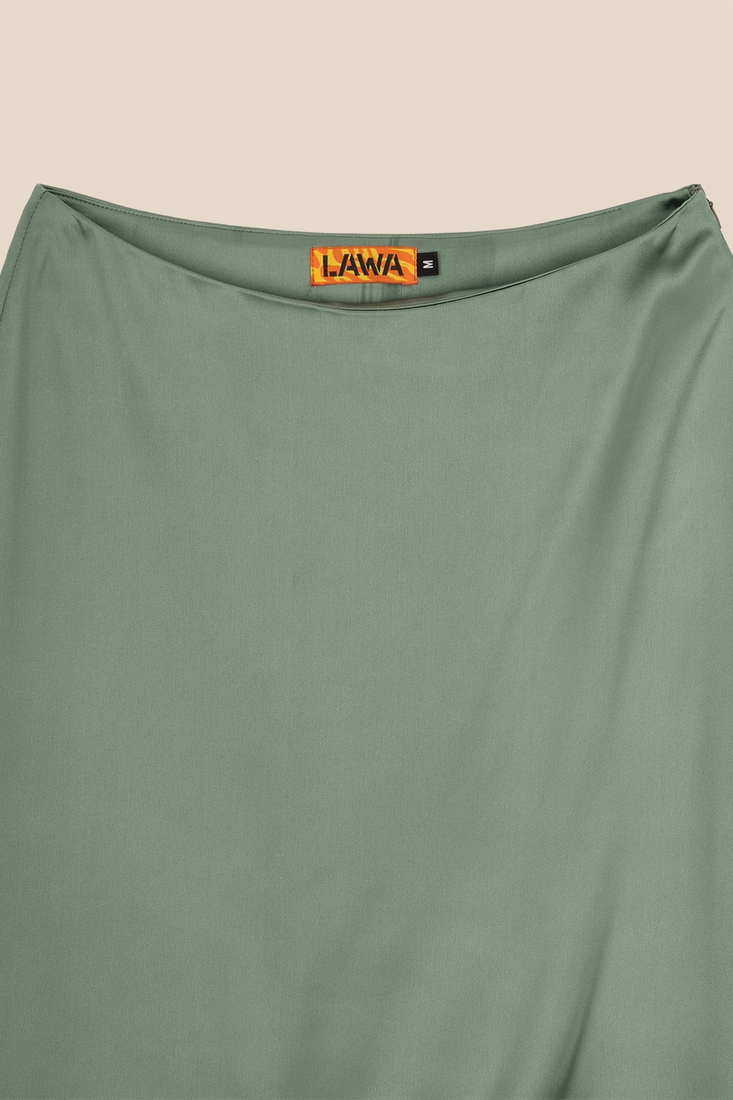 Фото Спідниця однотонна жіноча LAWA WTC02359 XS Оливковий (2000990485236D)(LW)