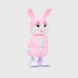 Кролик заводний A780-30 Рожевий (2000990291479) Фото 1 з 3